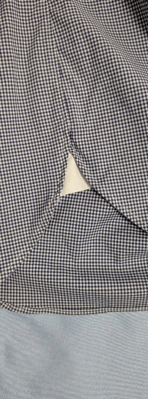 J.Crew Ludlow Stretch Secret Wash Shirt Mens 16 33 Slim Fit Micro Grid SP19